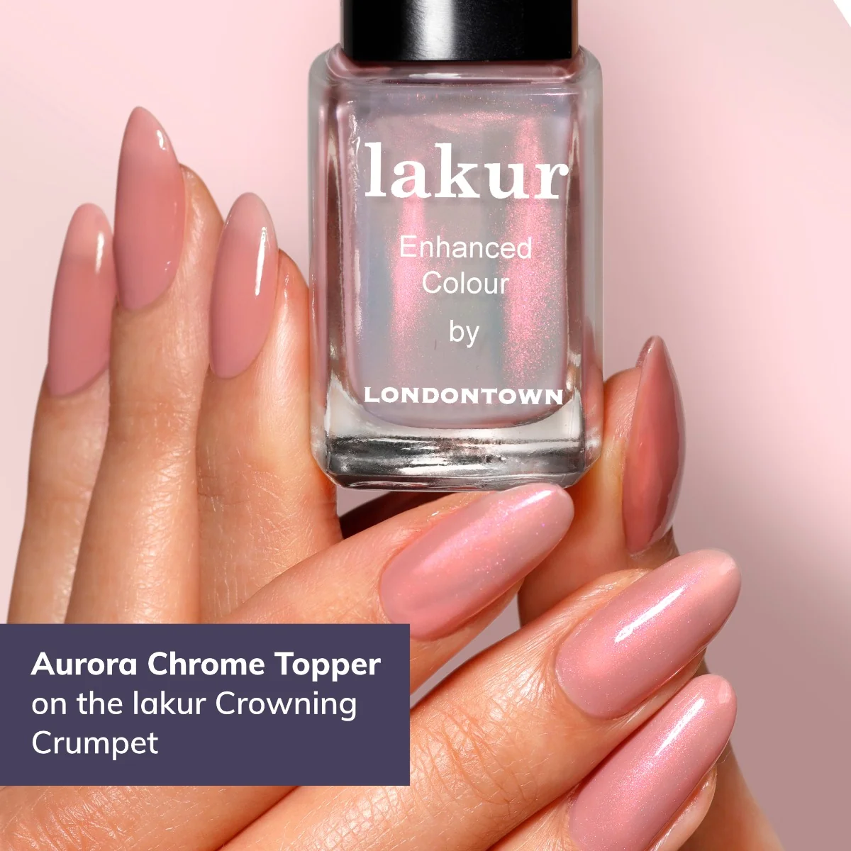 Londontown lakur Aurora Chrome Topper lak na nehty 12 ml