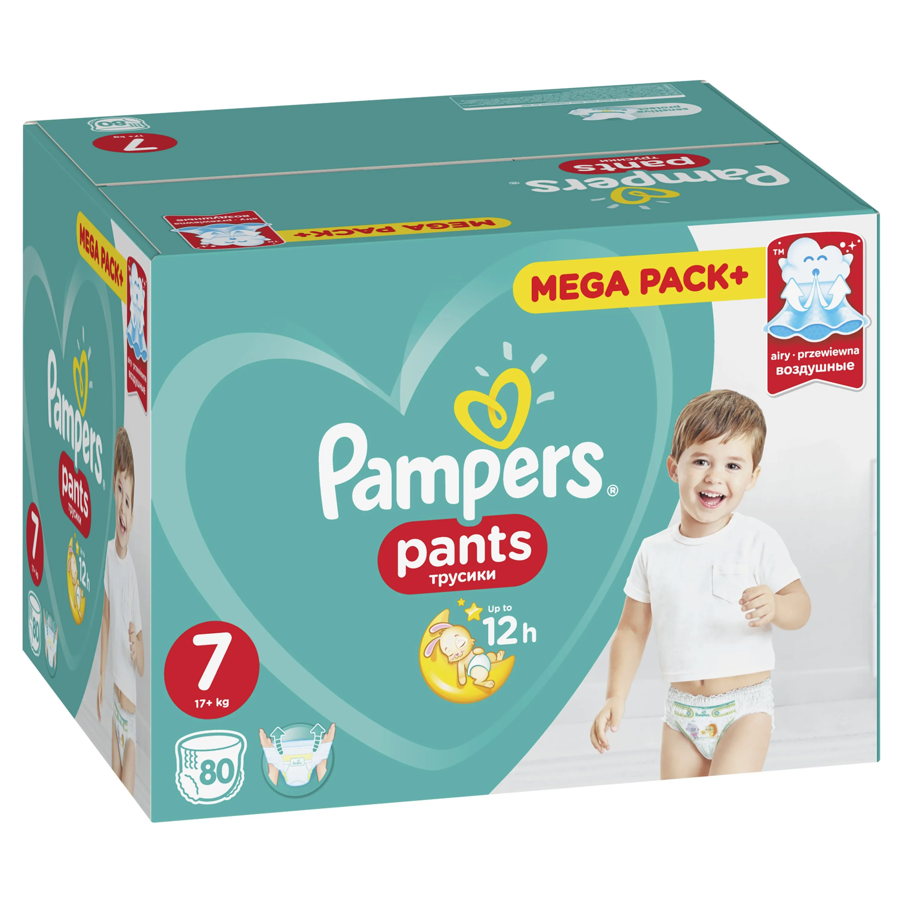 Pampers Pants vel. 7 kalhotkové plenky 80 ks