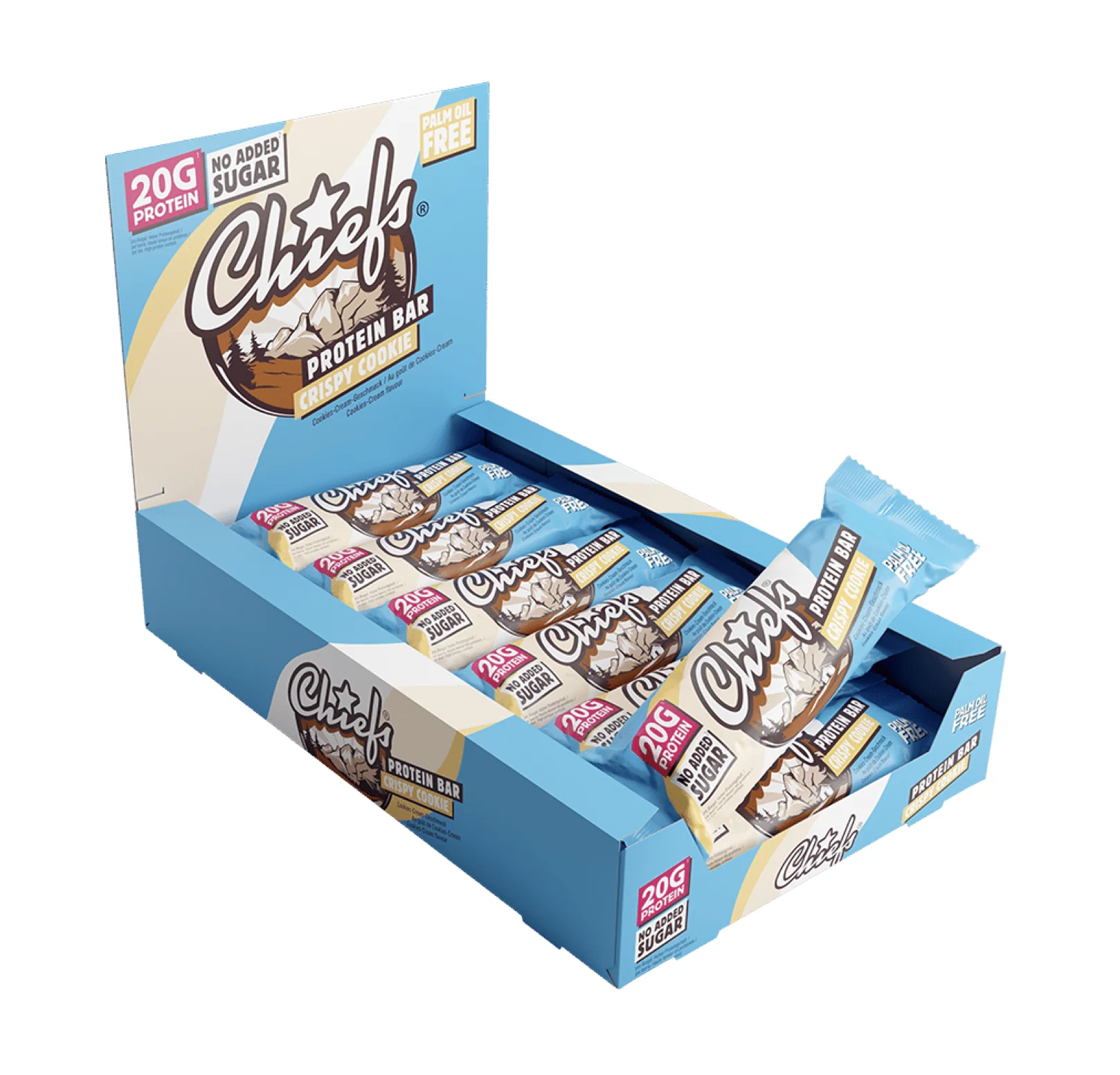 Chiefs Crispy Cookie proteinová tyčinka 55 g