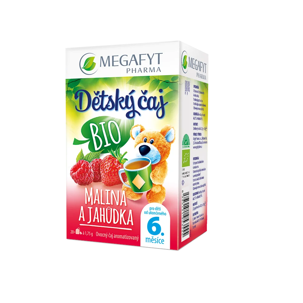 Megafyt BIO Dětský čaj malina a jahůdka 20x1,75 g
