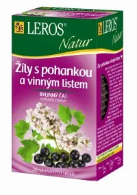 Leros NATUR Žíly s pohankou a vinným listem porcovaný čaj 20x2 g