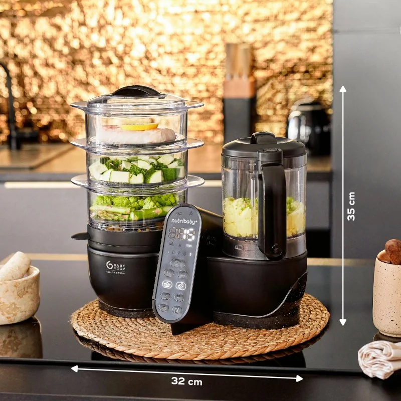 Babymoov multifunkční přístroj Nutribaby+ XL Mineral Black