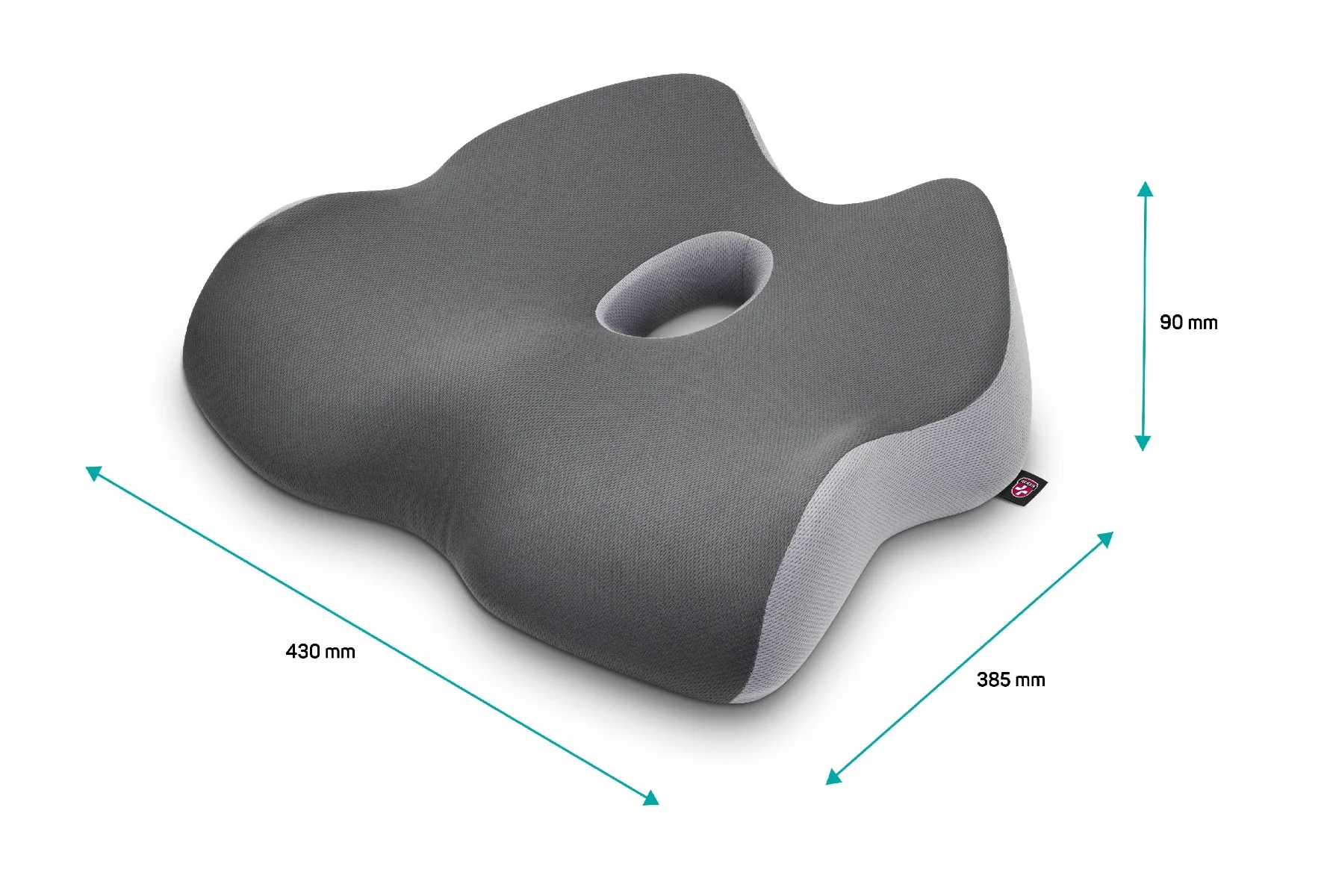 Connect IT For Health GamaPro anatomický polštář na židli šedý