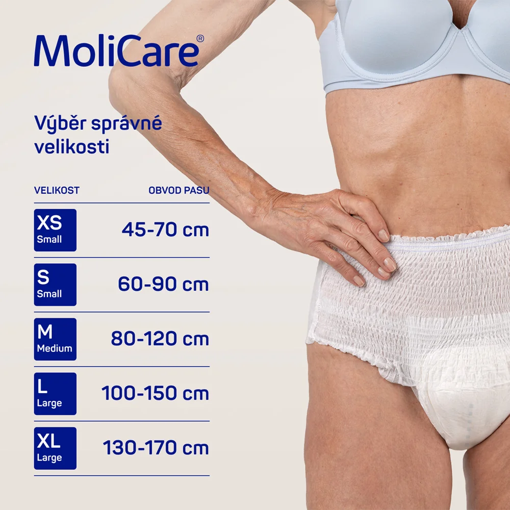 MoliCare Mobile 8 kapek vel. S inkontinenční kalhotky 14 ks