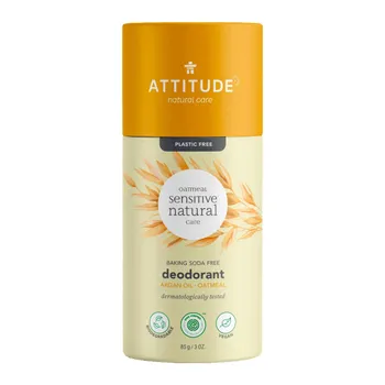 ATTITUDE Přírodní tuhý deodorant pro citlivou pokožku bez vůně s arganovým olejem 85 g