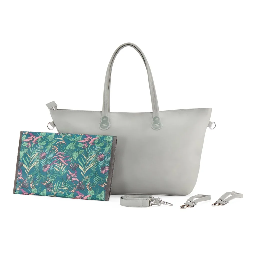 Kinderkraft select Taška přebalovací Treasurebag Light Grey Nature Vibes, Premium