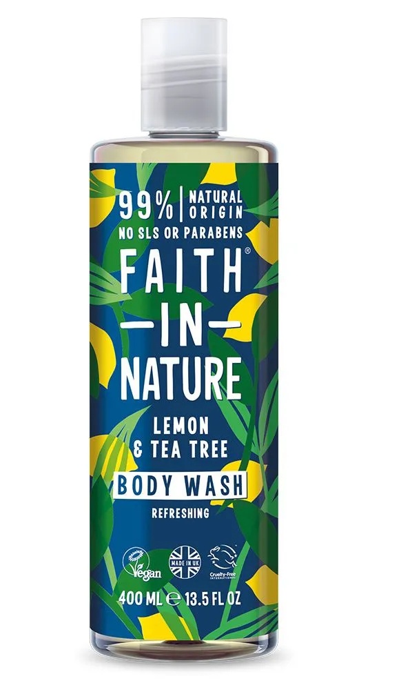 Faith in Nature Sprchový gel Citrón & Tea Tree 400 ml