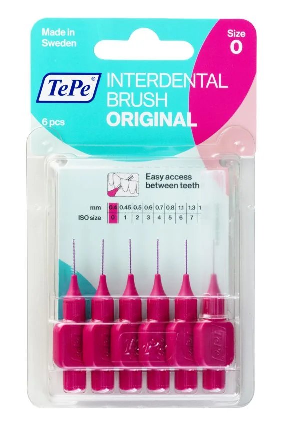 Tepe Original 0,4 mm růžové mezizubní kartáčky 6 ks
