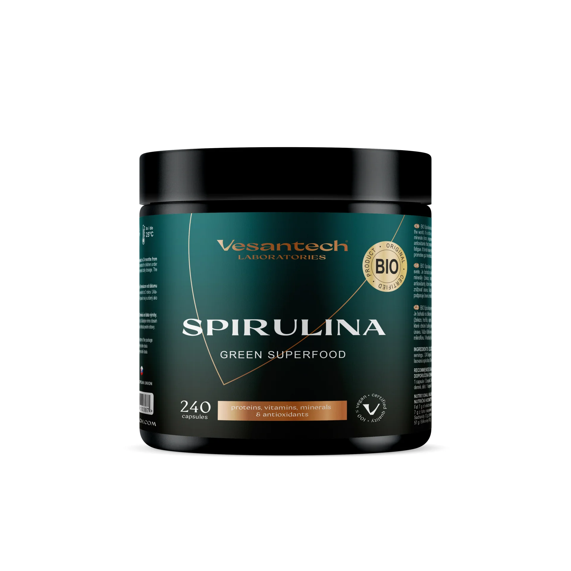 Zdravý svet Vesantech BIO Spirulina 240 kapslí