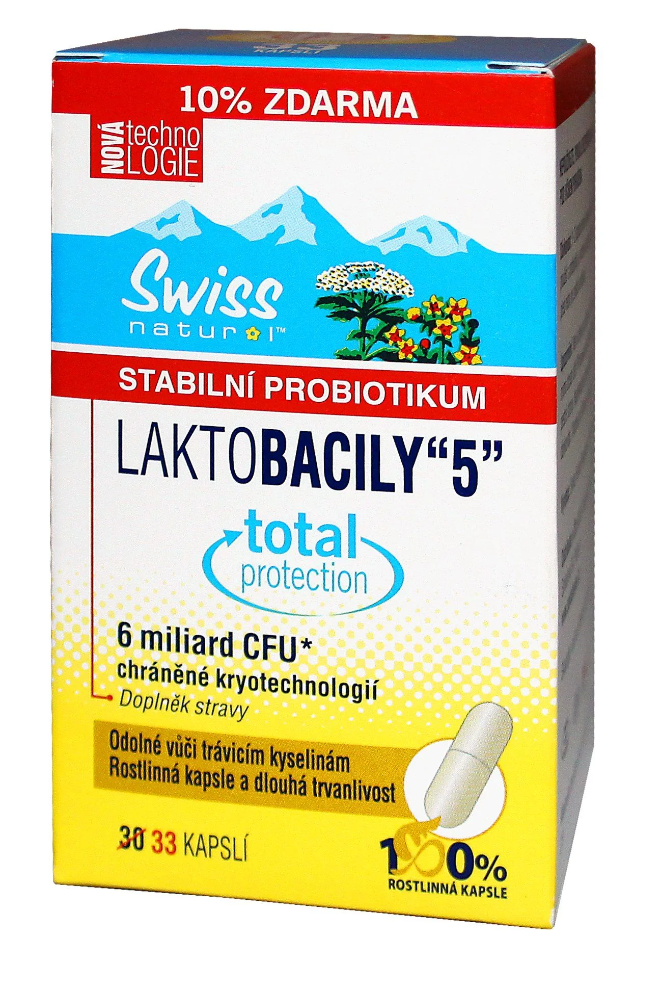 Swiss LAKTOBACILY 5 33 kapslí