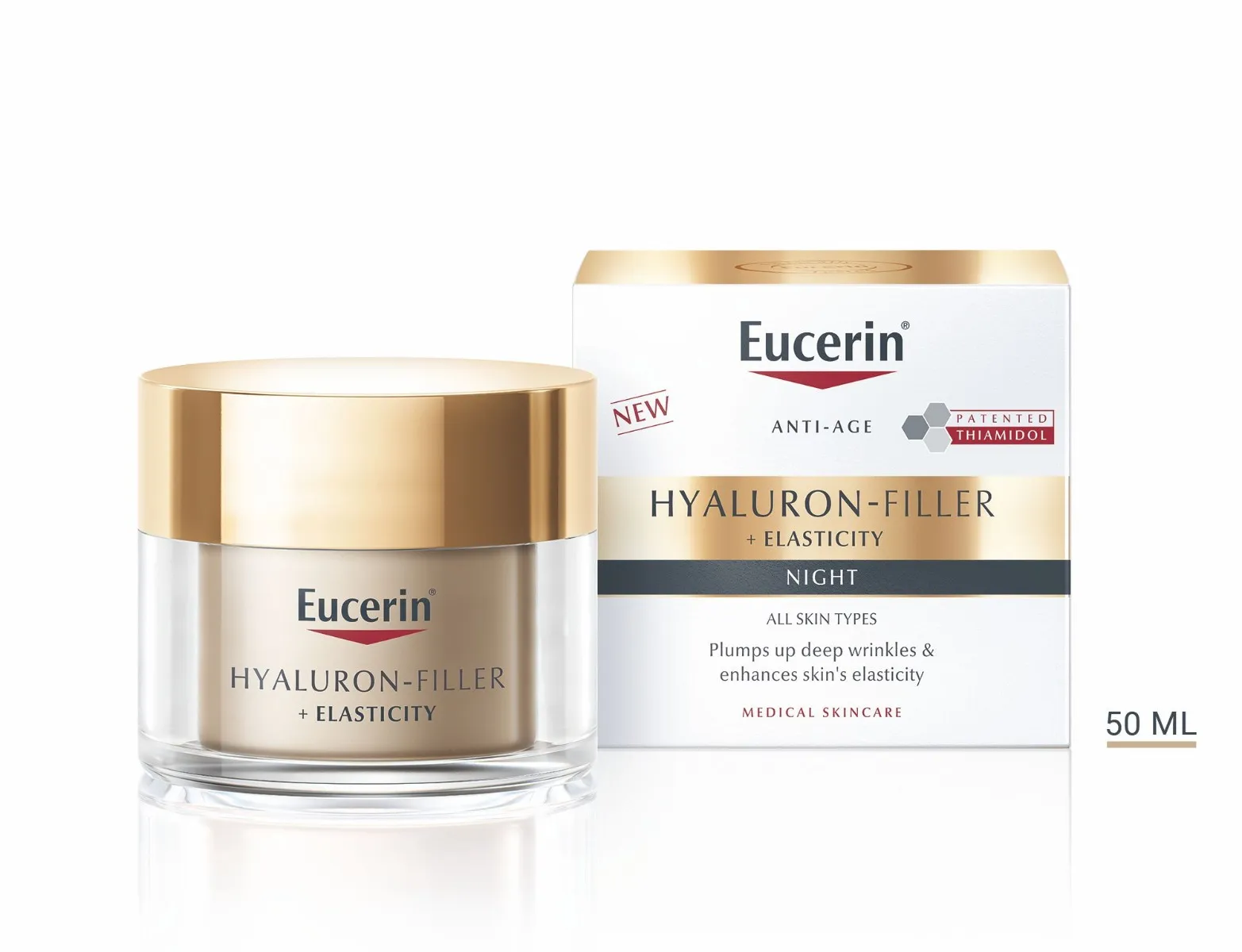 Eucerin Hyaluron-Filler + Elasticity noční krém 50 ml