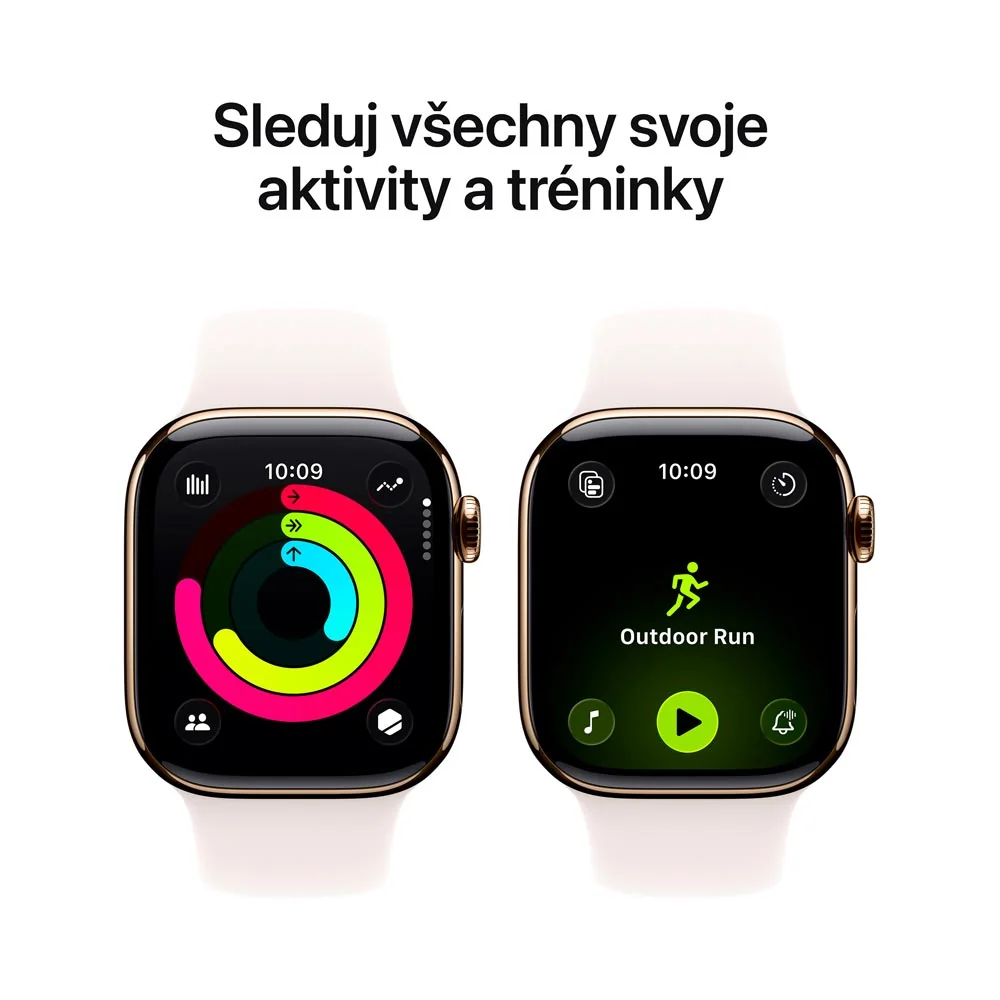 Apple Watch 11 46 mm titan, sportovní řemínek M/L chytré hodinky