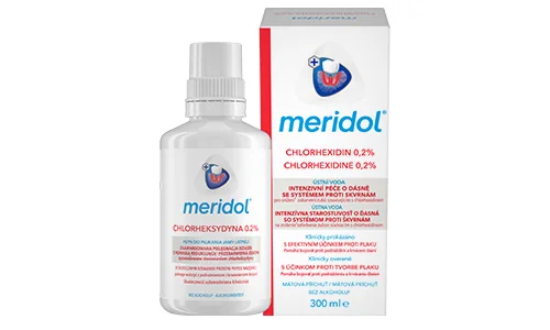 Meridol Ústní voda s chlorhexidinem 0,2% 300 ml Meridol Ústní voda s chlorhexidinem 0,2% 300 ml
