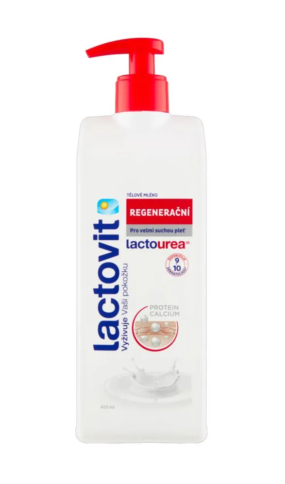 Lactovit Lactourea Tělové mléko regenerační 400 ml