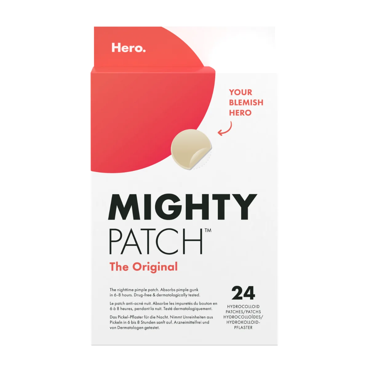 Hero. Mighty Patch The ORIGINAL náplasti 24 ks béžové