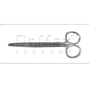 Nůžky rovné hrotnato-tupé 13 cm 1 ks