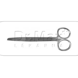 Nůžky rovné hrotnato-tupé 13 cm 1 ks