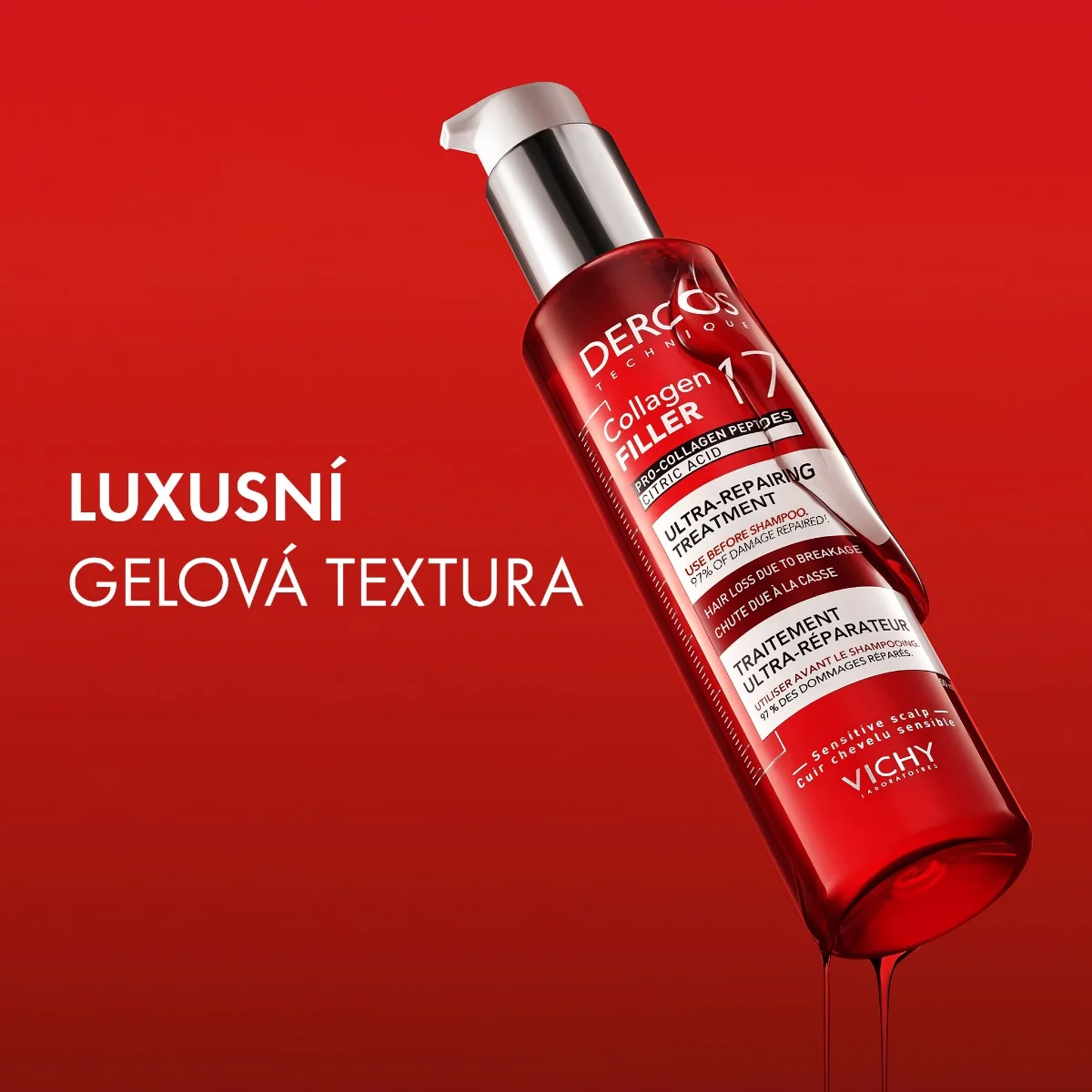 Vichy Dercos Collagen 17 Filler ultra-regenerační kúra 150 ml