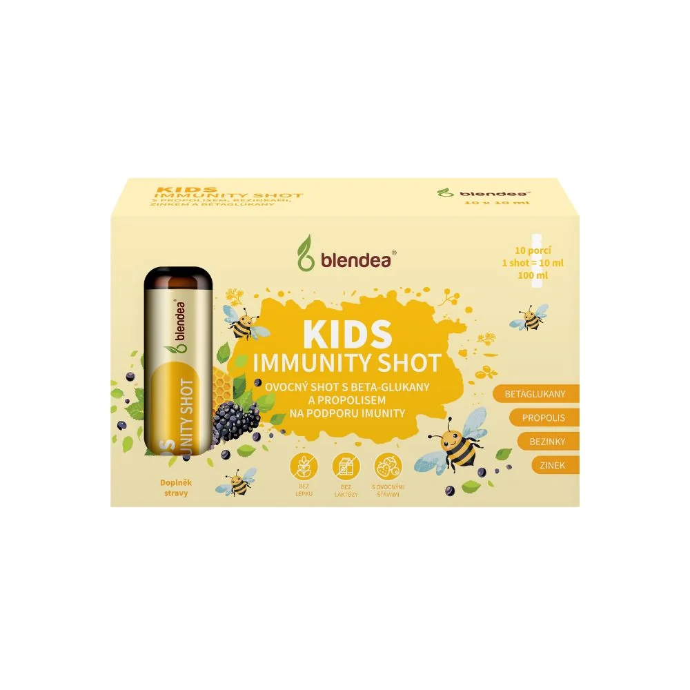 Blendea Kids Immunity Shot s propolisem a beta-glukany 10x10 ml