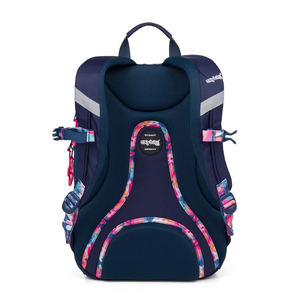 Oxybag OXY SPORT - set 2 ks: studentský batoh Flowers Blue, penál