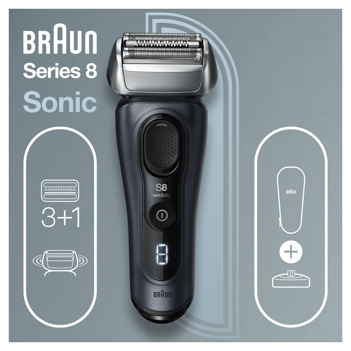 Braun Series 8 8413s pánský holicí strojek Grey