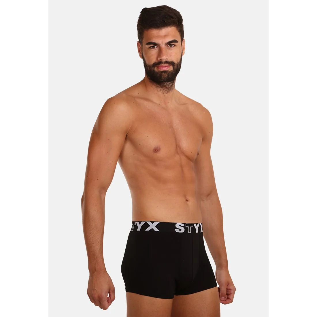 Styx Pánské boxerky sportovní guma černé (G960) XXL