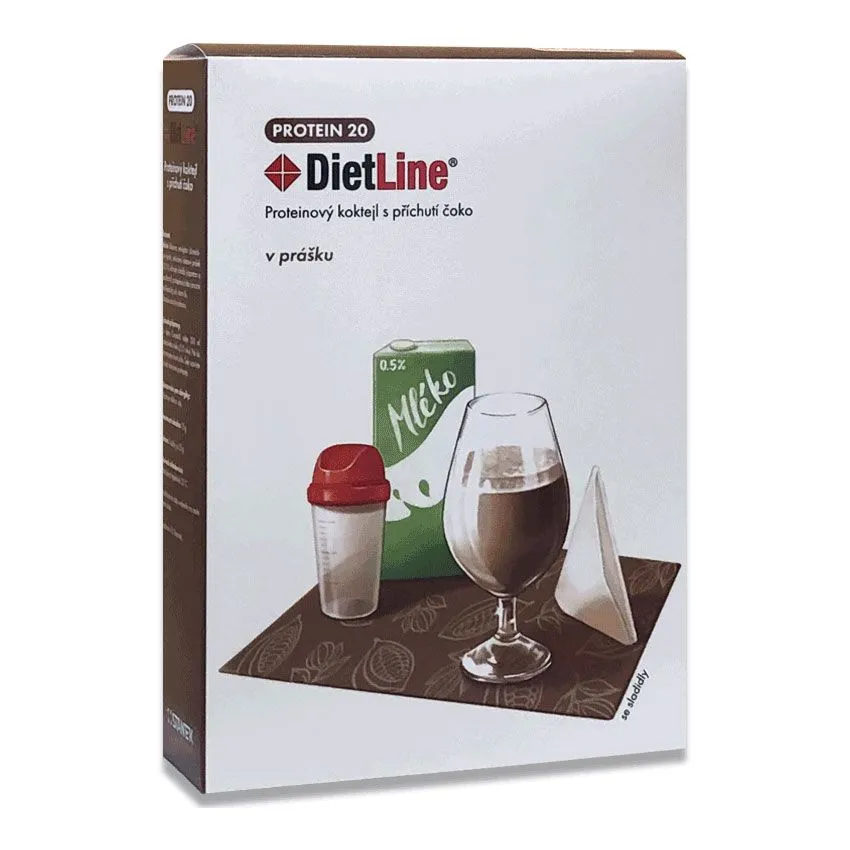 DietLine Protein 20 Koktejl čoko