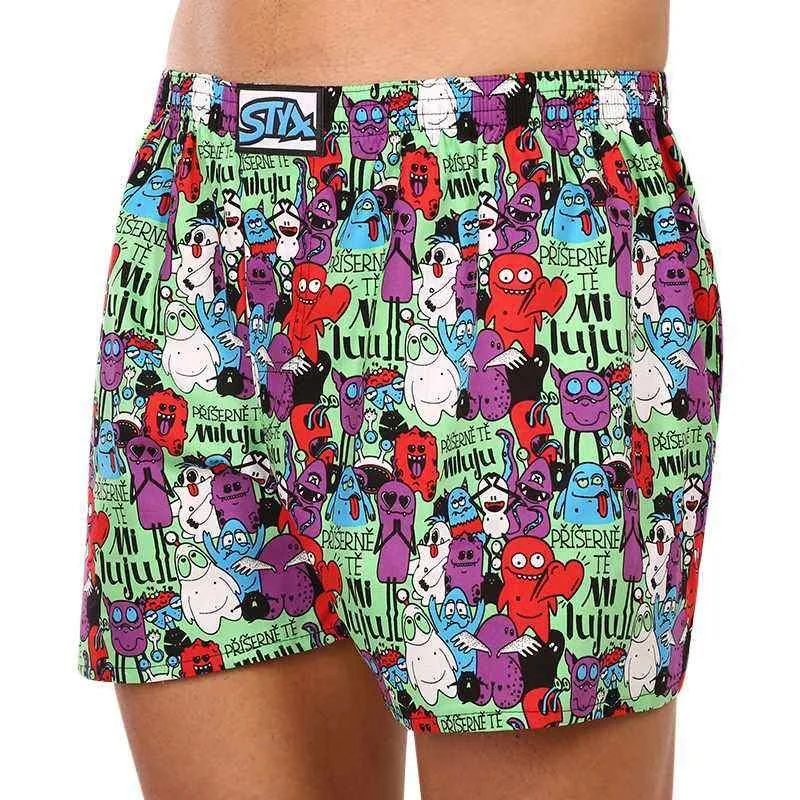 Styx Pánské trenky art klasická guma nadrozměr příšerky (E1555) 4XL