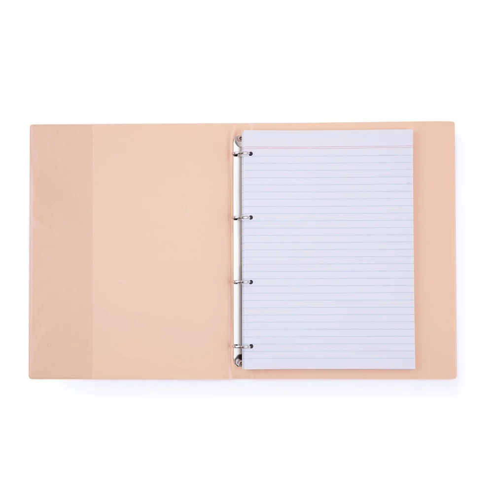 Karton P+P PASTELINi - karis blok A4, PVC, 4kroužkový, 100 listů, meruňkový