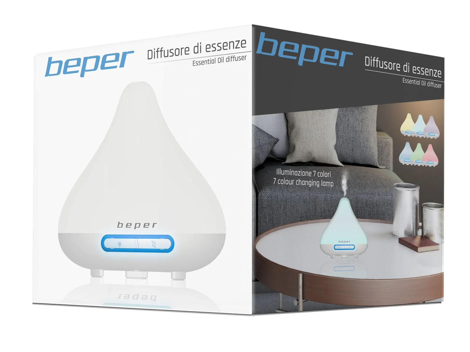 Beper 70402 Aroma lampa a zvlhčovač vzduchu s LED světlem