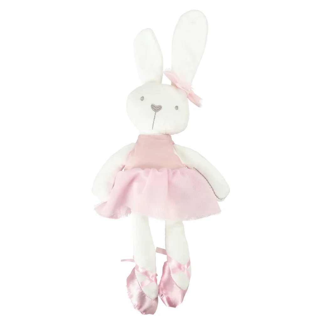 TULIMI Plyšový mazlík pro děti Bunny Love, růžový, 46 cm