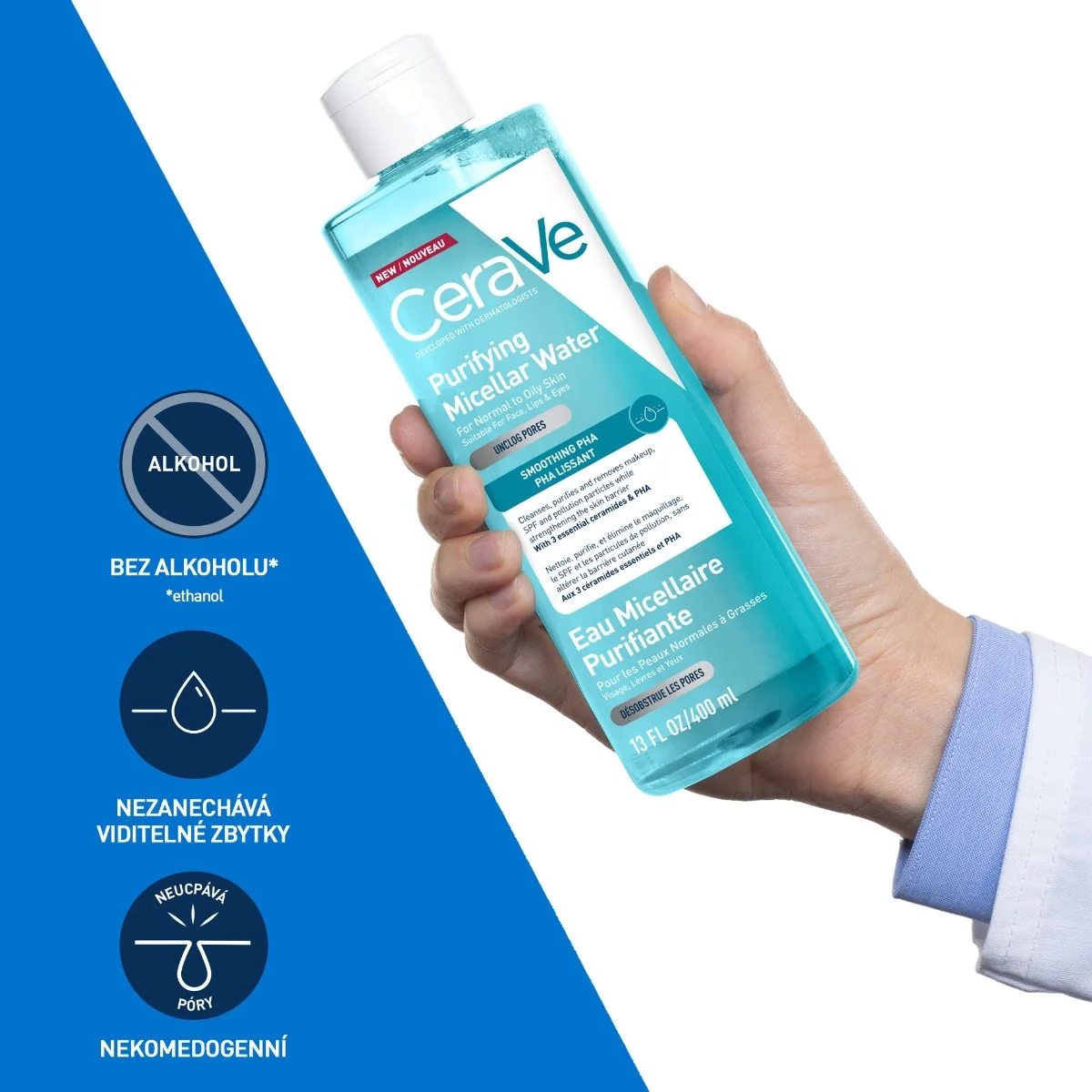 CeraVe Čisticí micelární voda 400 ml