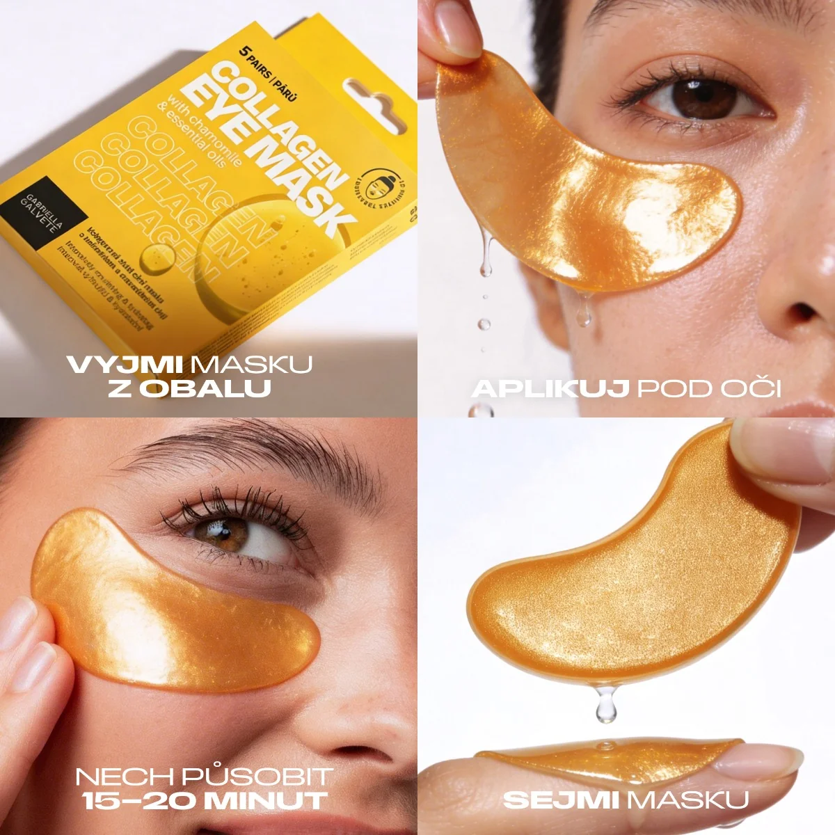 Gabriella Salvete Eye Collagen oční maska 5 párů