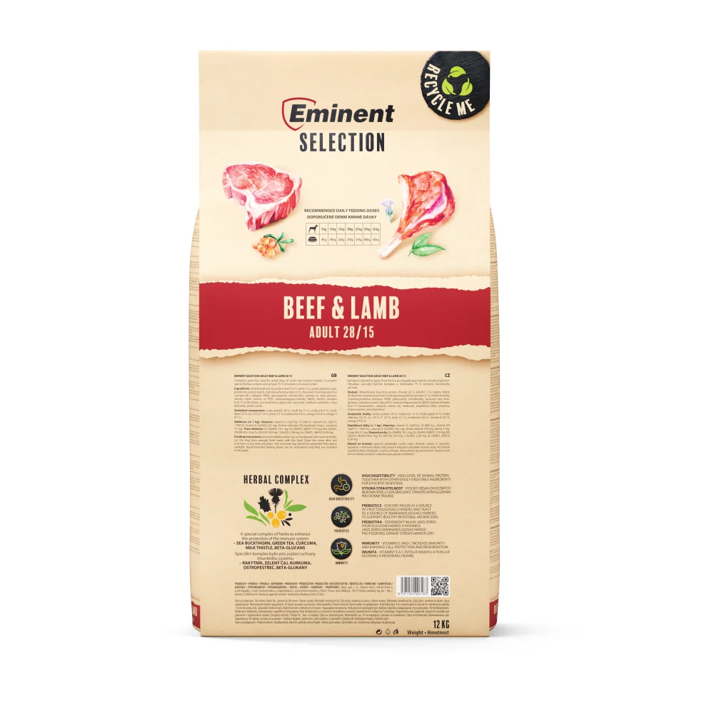 Eminent Selection Adult Beef&Lamb 12 kg Puppy Beef & Lamb 1 kg