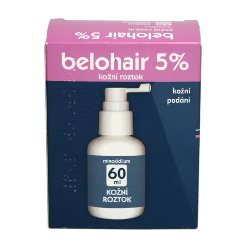 Belohair 50 mg/ml kožní roztok 60 ml