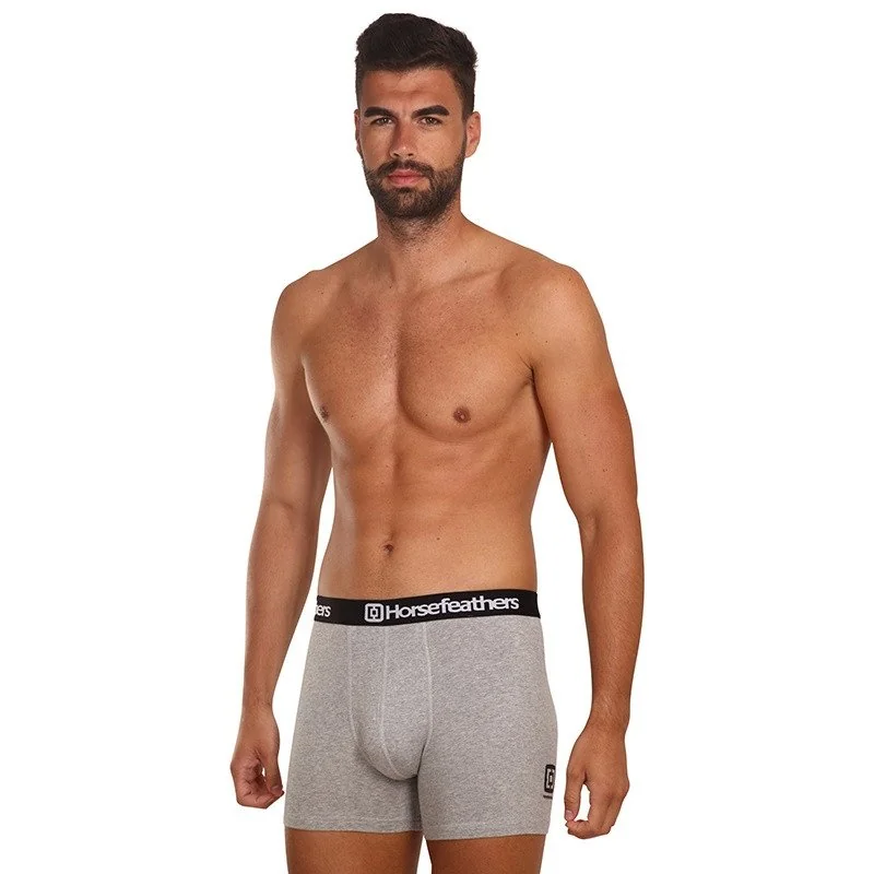Horsefeathers 3PACK pánské boxerky Dynasty heather gray (AM067C) XL