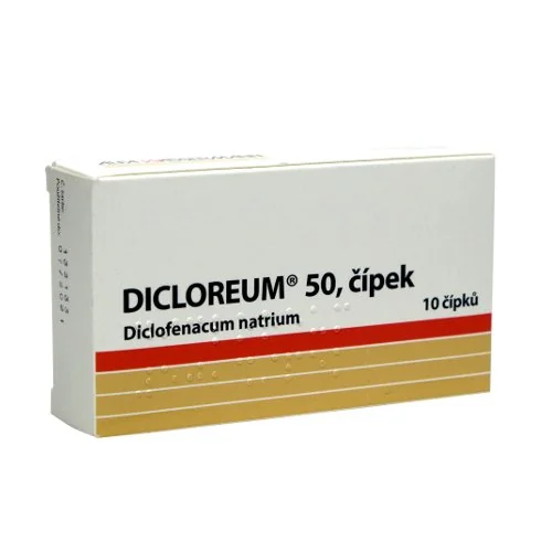 Dicloreum 50 mg 10 čípků