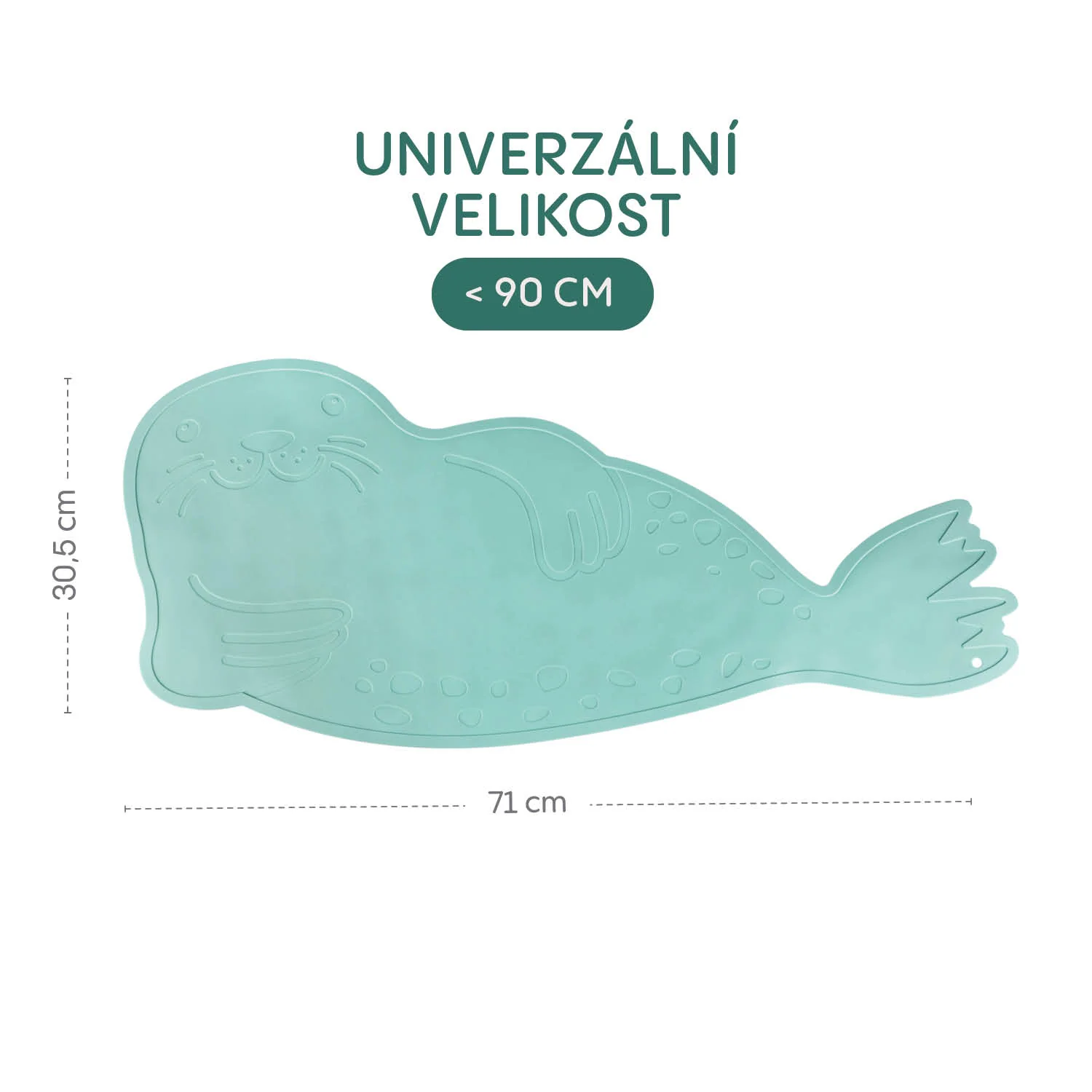 Zopa Silikonová podložka do vany protiskluzová, Mint 2