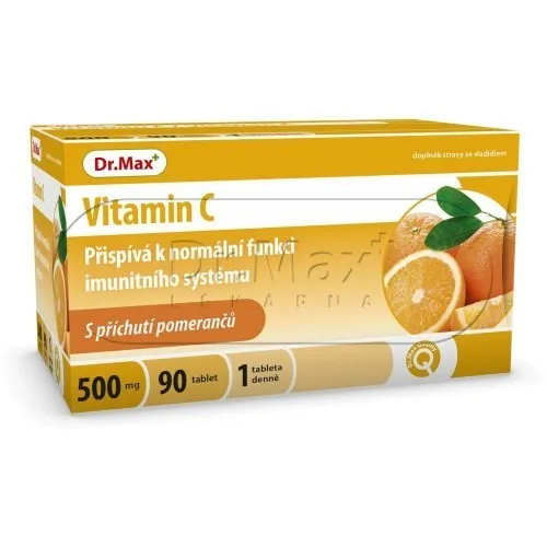 Dr. Max Vitamin C 500mg pomeranč 90 žvýkacích tablet