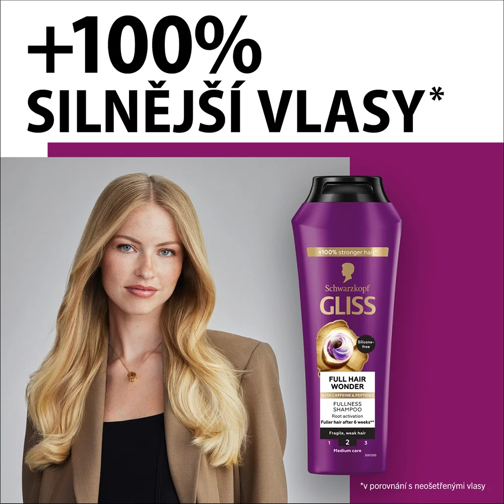 Gliss Full Hair Wonder regenerační šampon 400 ml