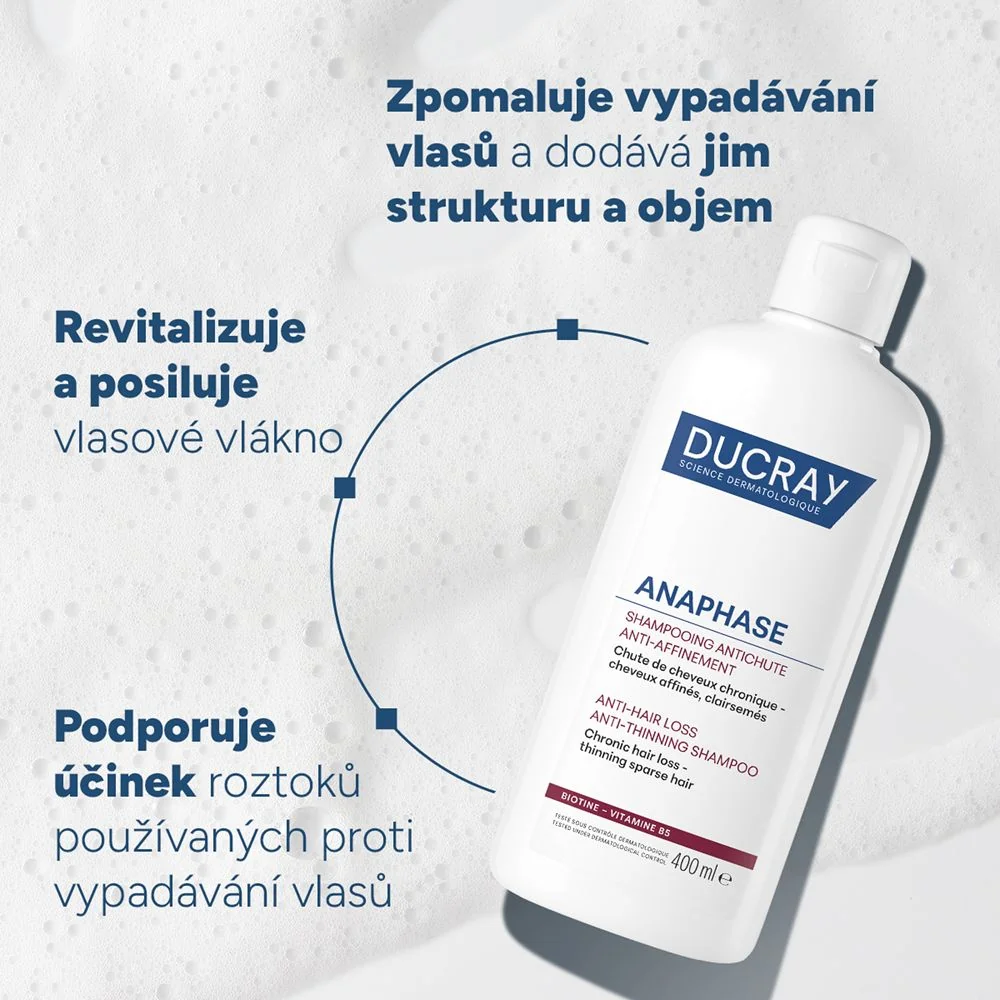 Ducray Anaphase Šampon při vypadávání vlasů 400 ml