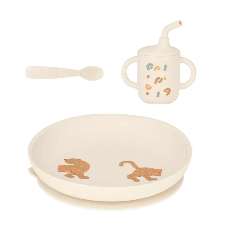Babymoov silikonová jídelní sada Grown-Up MEAL SET Little Roar 