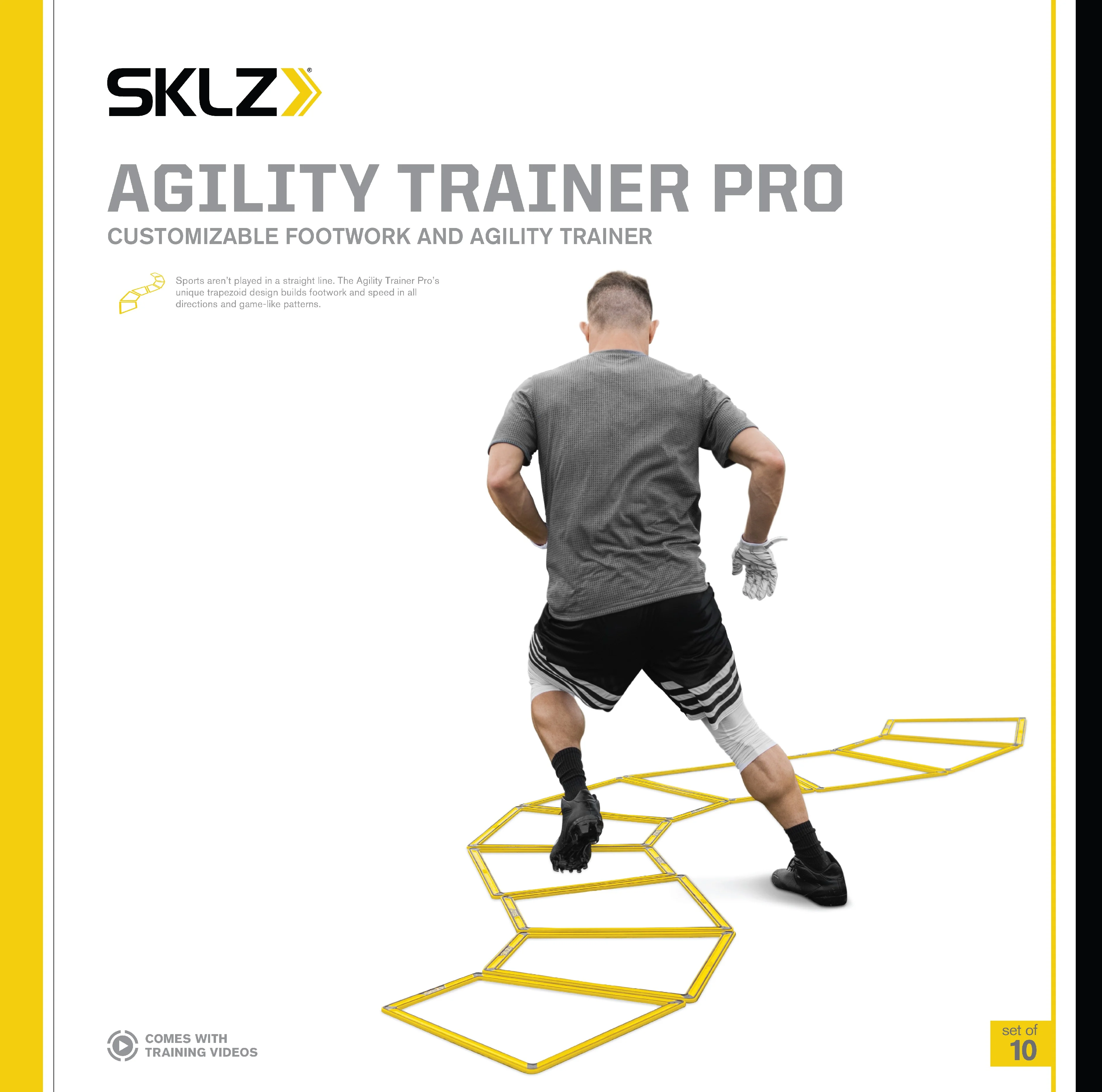 SKLZ Agility Trainer Pro, variabilní koordinační žebřík set 10