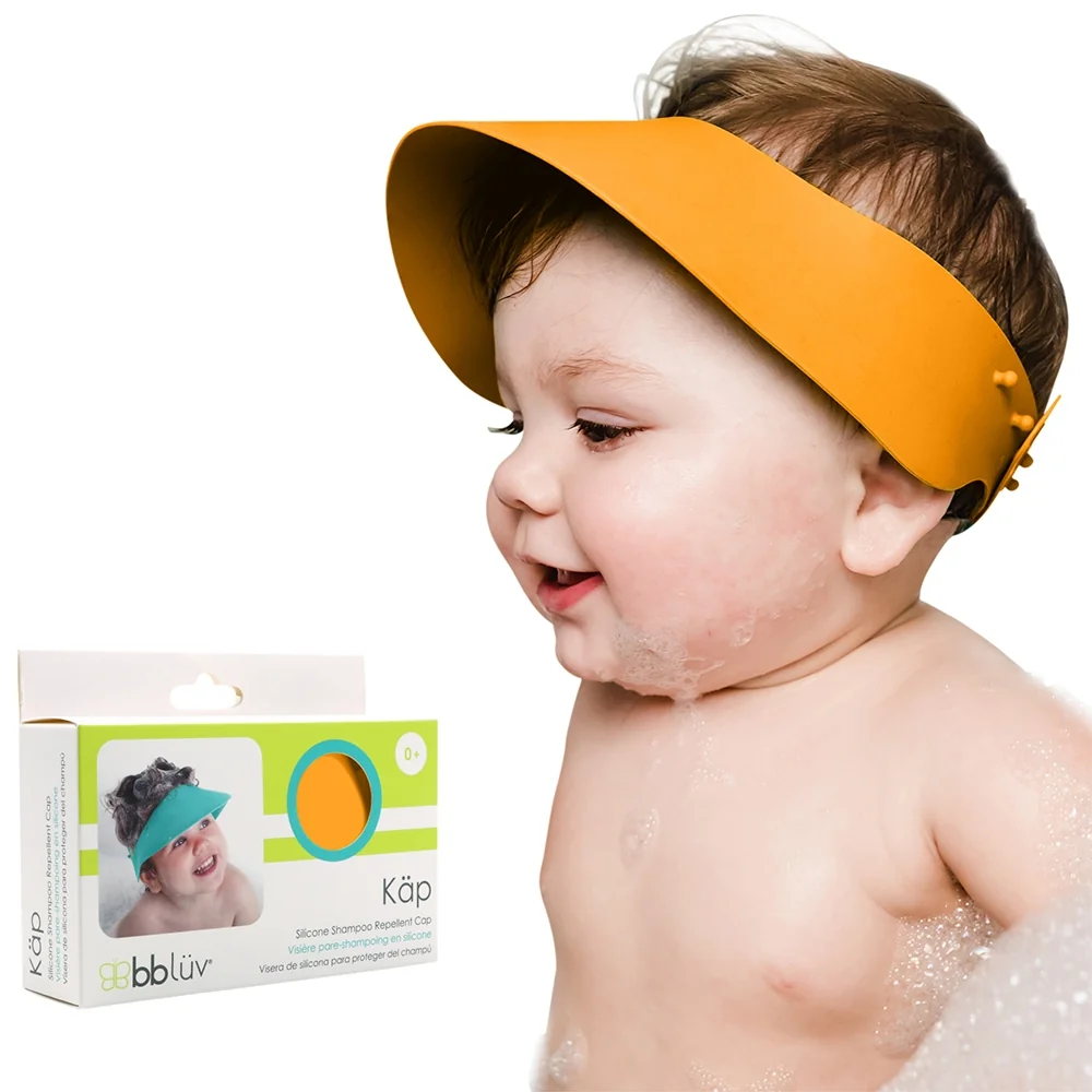 Bblüv Silikonový kšilt na mytí hlavy Käp 1 ks Orange