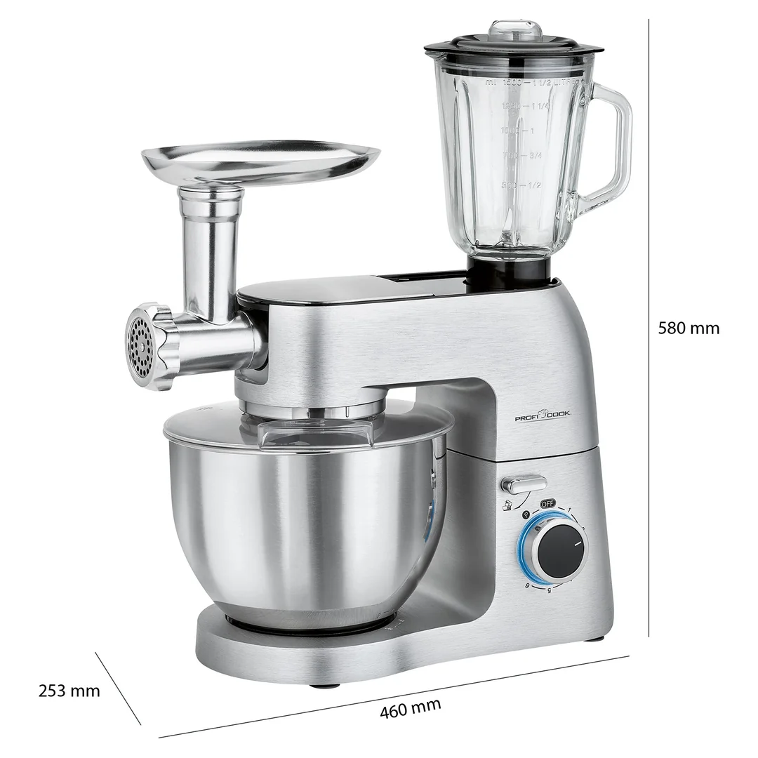 ProfiCook KM 1189 kuchyňský robot 6.7L XXl,mlýnek na maso,mixér 