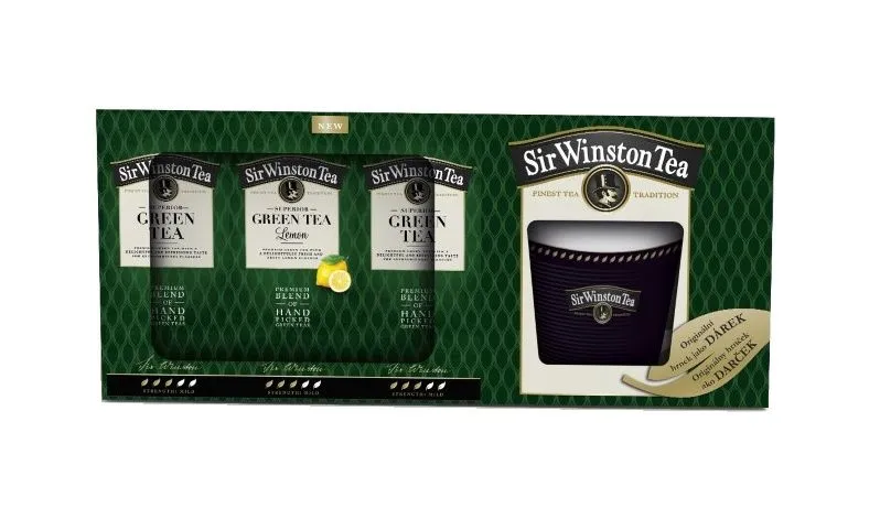 Teekanne On-pack Sir Winston Green Tea 3x20 sáčků + hrnek