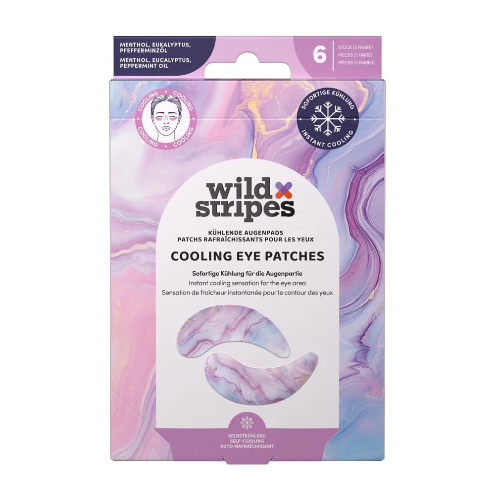 Wild Stripes Cooling eye patches Rose Marble chladící oční polštářky 6 ks