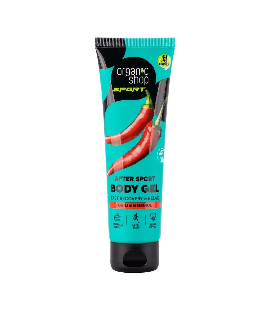 Organic Shop Sport Tělový gel po sportu Chili a menthol 75 ml