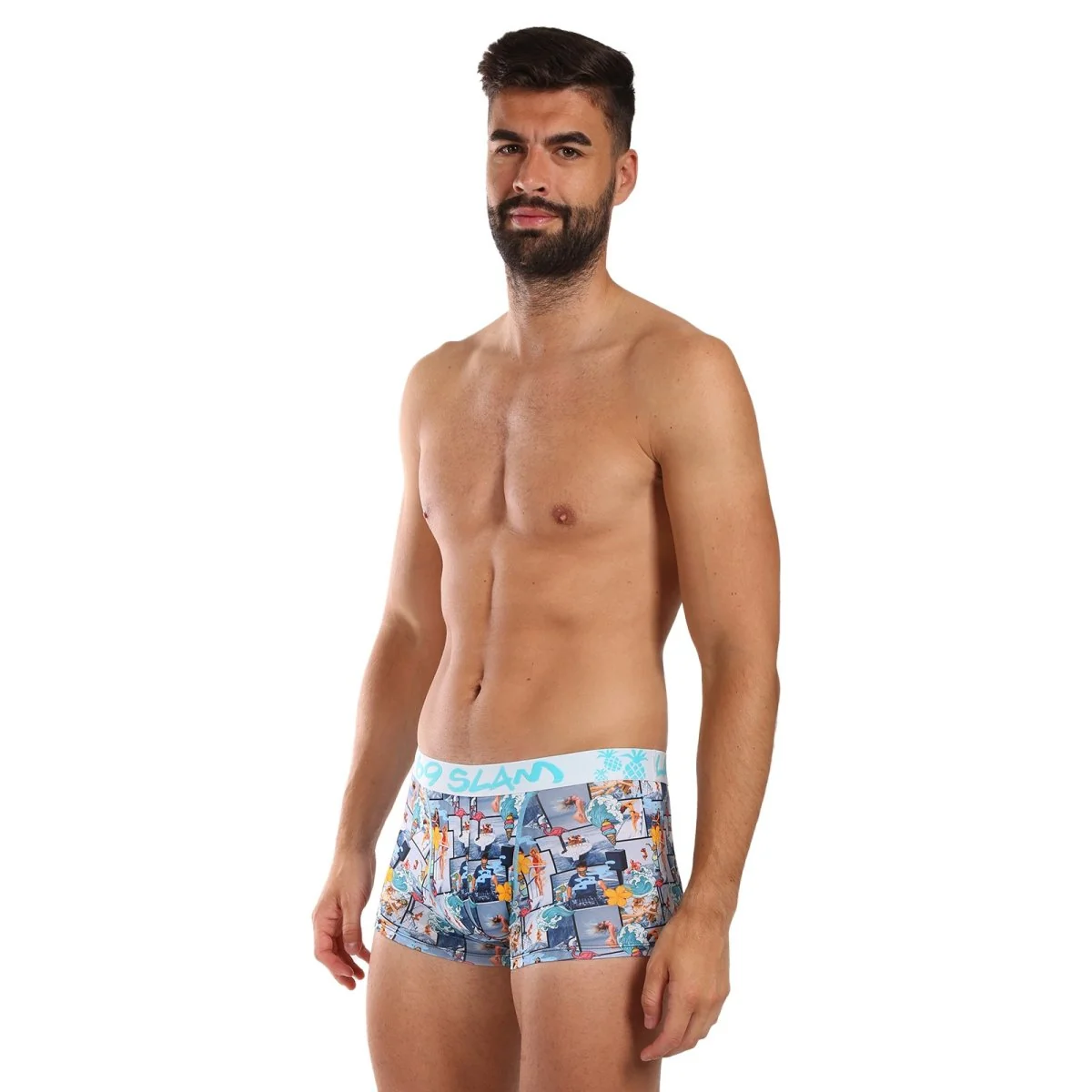69SLAM Pánské boxerky Hip SUMMER YACHT (MSYSYH-PO) L