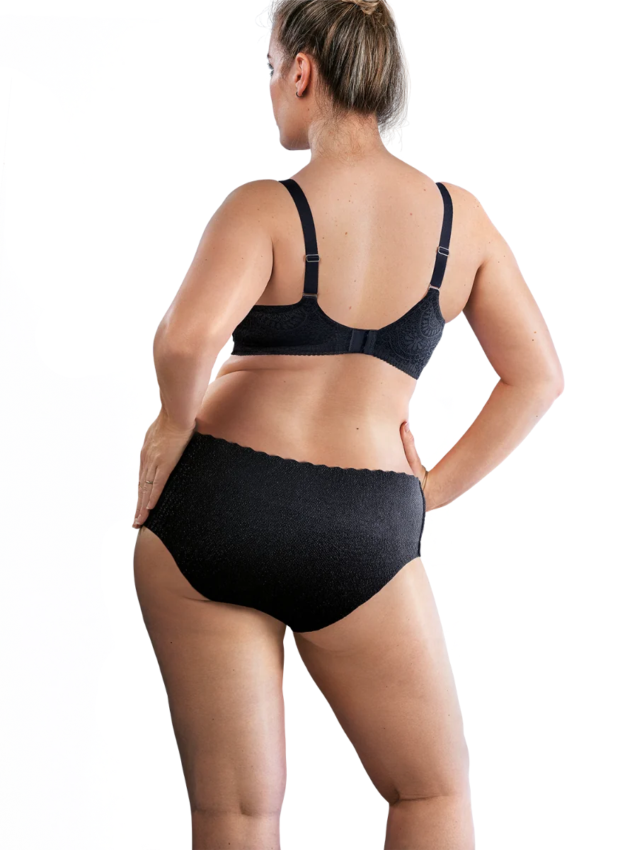 Tena Silhouette Low Waist Black Plus L inkontinenční kalhotky 10 ks